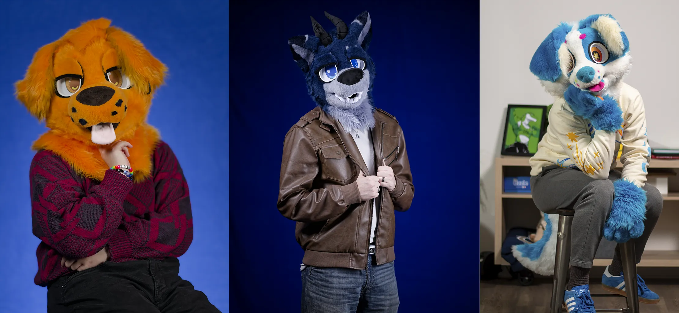 Group of images depicting the newest suits ARFsuits have made